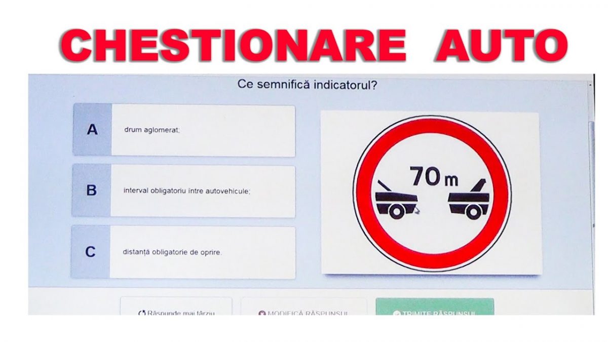 Chestionare Auto 2024 Categoria A B C D - Auto DRPCIV